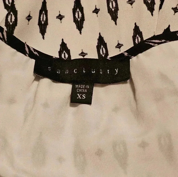 Sanctuary black‎ & white dress XSMALL - Picture 6 of 6